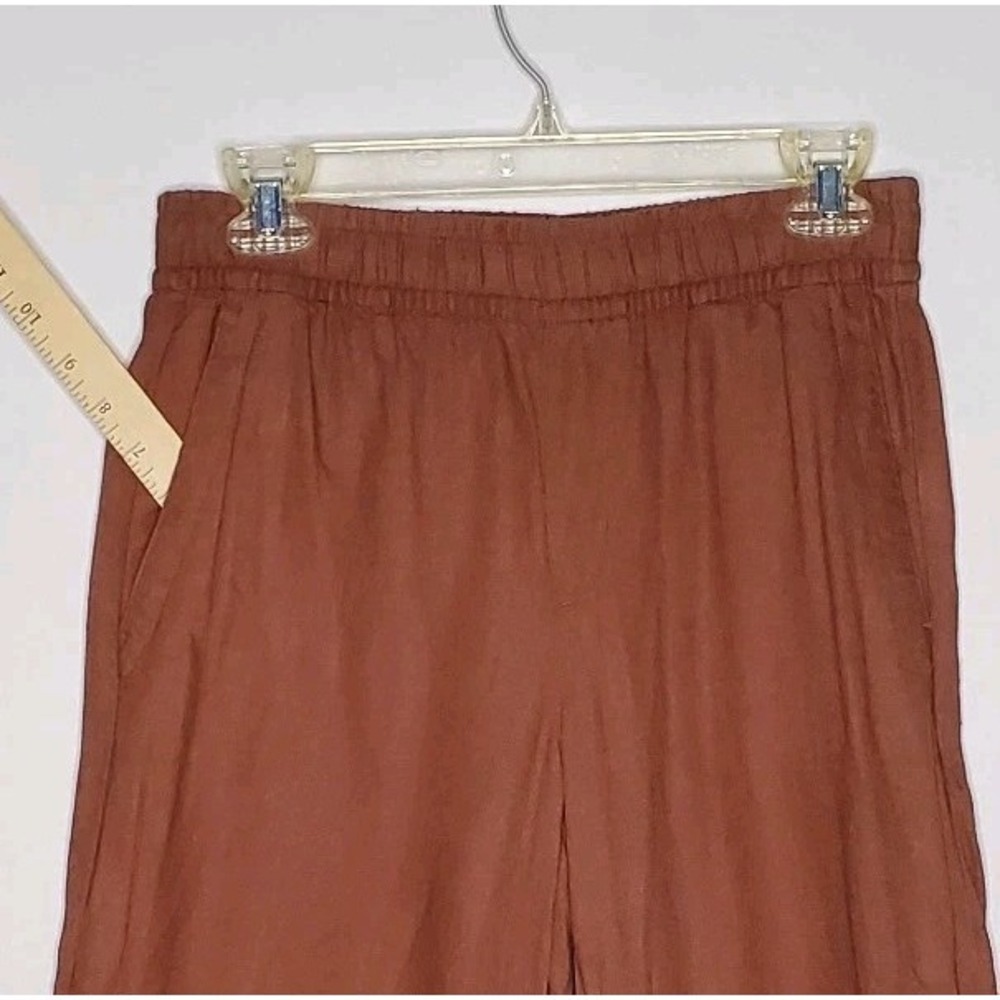 Old Navy High Waisted Linen Blend Wide Leg Pants Women XS Brown Casual Pull-On - Picture 4 of 11